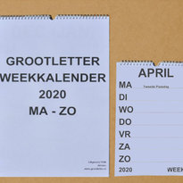 Grootletter kalenders