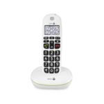 Dect telefoo met sprekende toetsen en scherp contrast