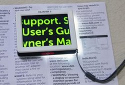 Voor slechtzienden, elektronische handloep