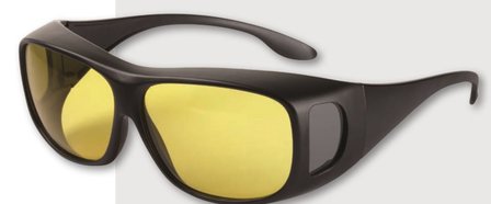 Improvision voorzet filterbril, brildragende.