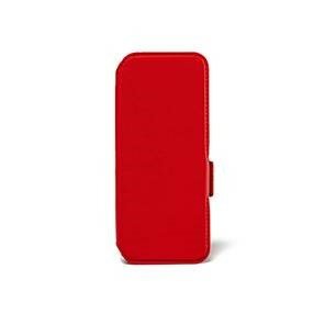 Flip-case rood, te gebruiken met de Blindshell sprekende telefoon.