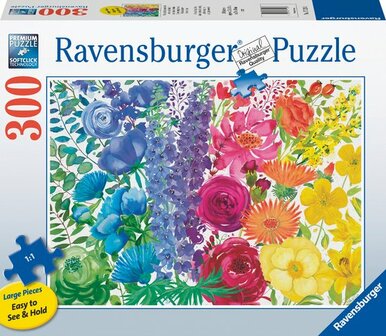 Ravensburger blomnregenboog 300 XL stukjes extra groot