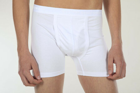 Comfort feeling traditionele katoenen heren boxershort.  Kleur Marine blauw uitlopend en beschikbaar. De overige nog wel leverb