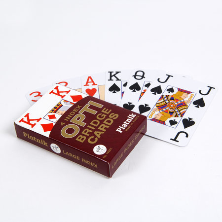 Optie speelkaarten grootletter, 2 sets