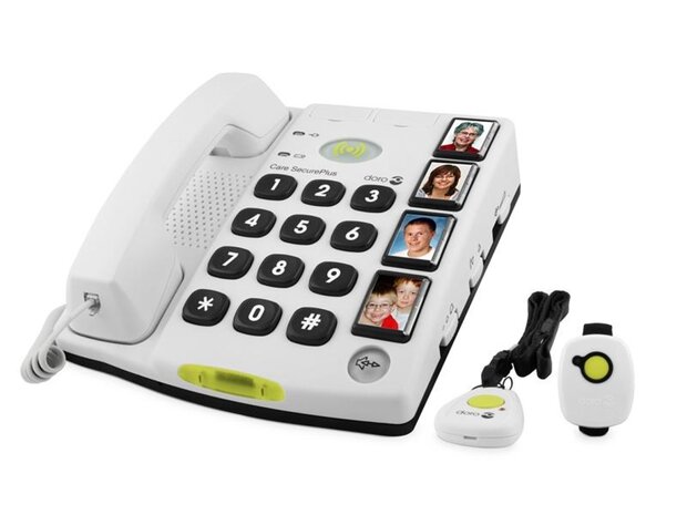 Huistelefoon Doro SP 347, fotoherkenning en alarmzender/snoer