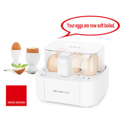 Eierkoker Nederlands sprekend.