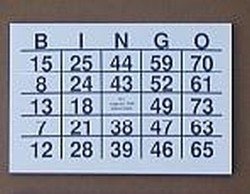 Bingo-75 grootletter A-5 