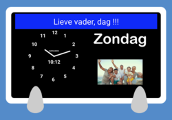 Dementie? Dagdeelklok 7 ook voor slechtzienden
